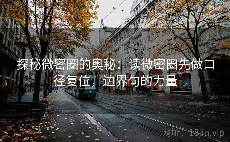 探秘微密圈的奥秘：读微密圈先做口径复位，边界句的力量